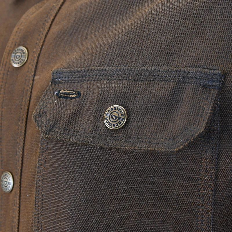 Cortech Men's Rambler Wax Cotton Motorcycle Riding Jacket