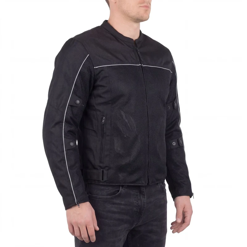Vance Velocity 3-Season Mesh Motorcycle Jacket with CE Armor & Removeable Liner
