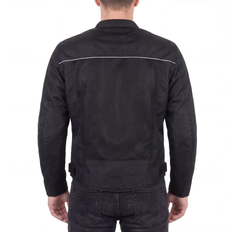 Vance Velocity 3-Season Mesh Motorcycle Jacket with CE Armor & Removeable Liner