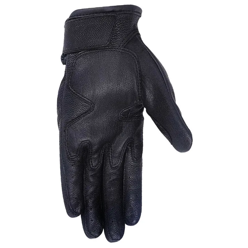 Vance VL474 Women's Black Leather Knuckle Armored Riding Gloves