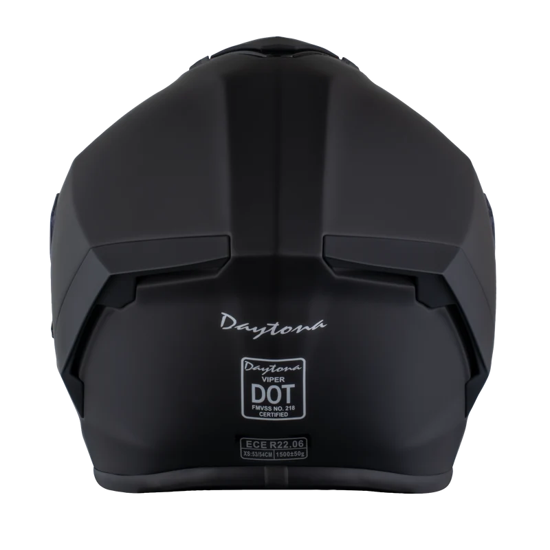 Daytona Viper Solid Full Face Motorcycle Helmet