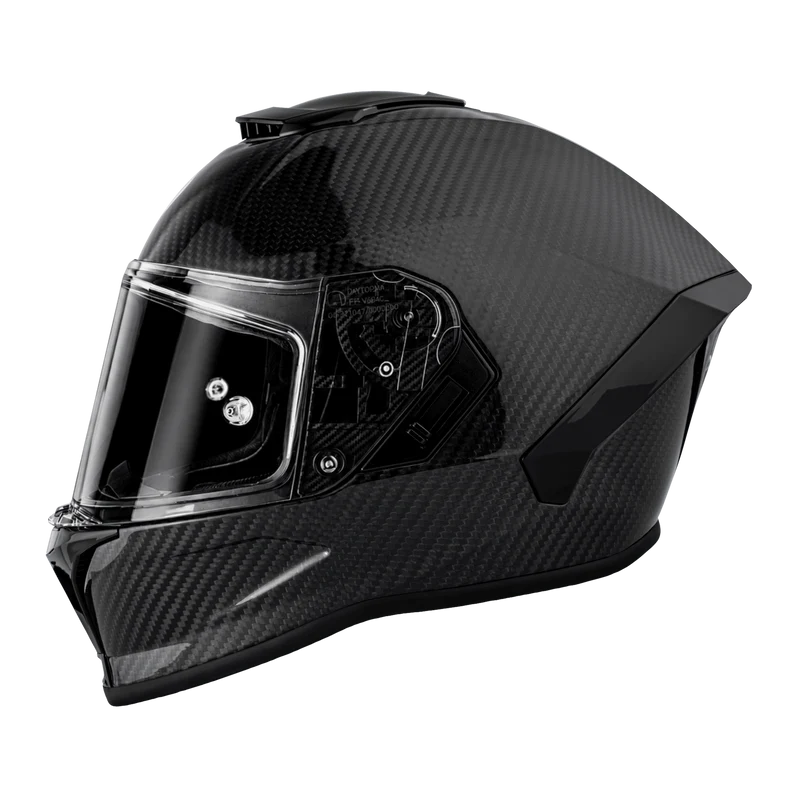 Daytona Viper Grey Carbon Fiber Full Face Motorcycle Helmet