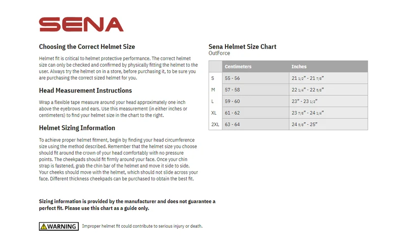Sena OutForce Full Face Motorcycle Bluetooth Helmet
