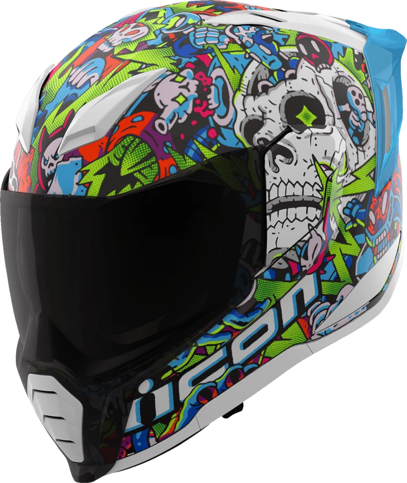 Icon Ultraflite Doodle 3 Full Face Motorcycle Helmet