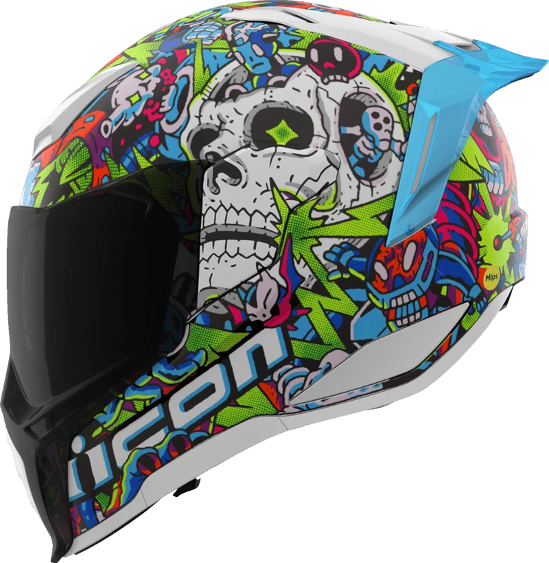Icon Ultraflite Doodle 3 Full Face Motorcycle Helmet