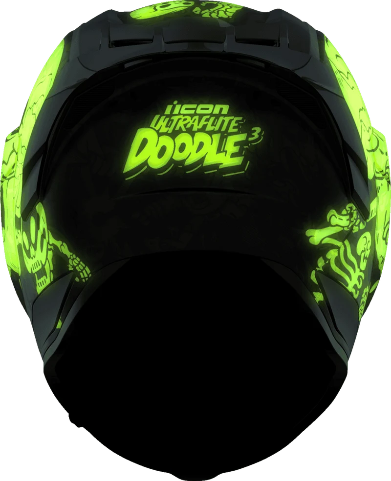 Icon Ultraflite Doodle 3 Full Face Motorcycle Helmet