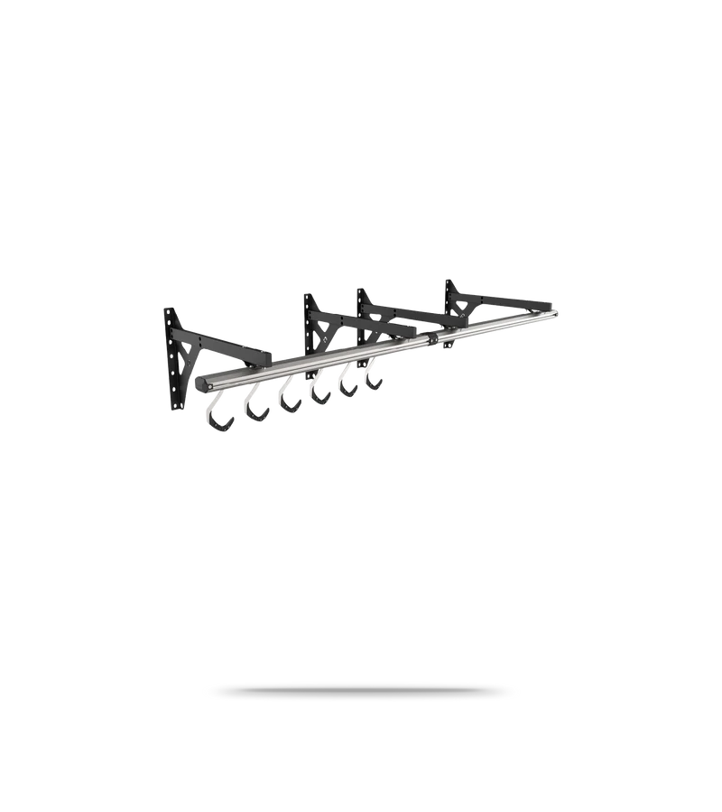 SpaceRail Bike Storage System - Wall - 6 Hooks