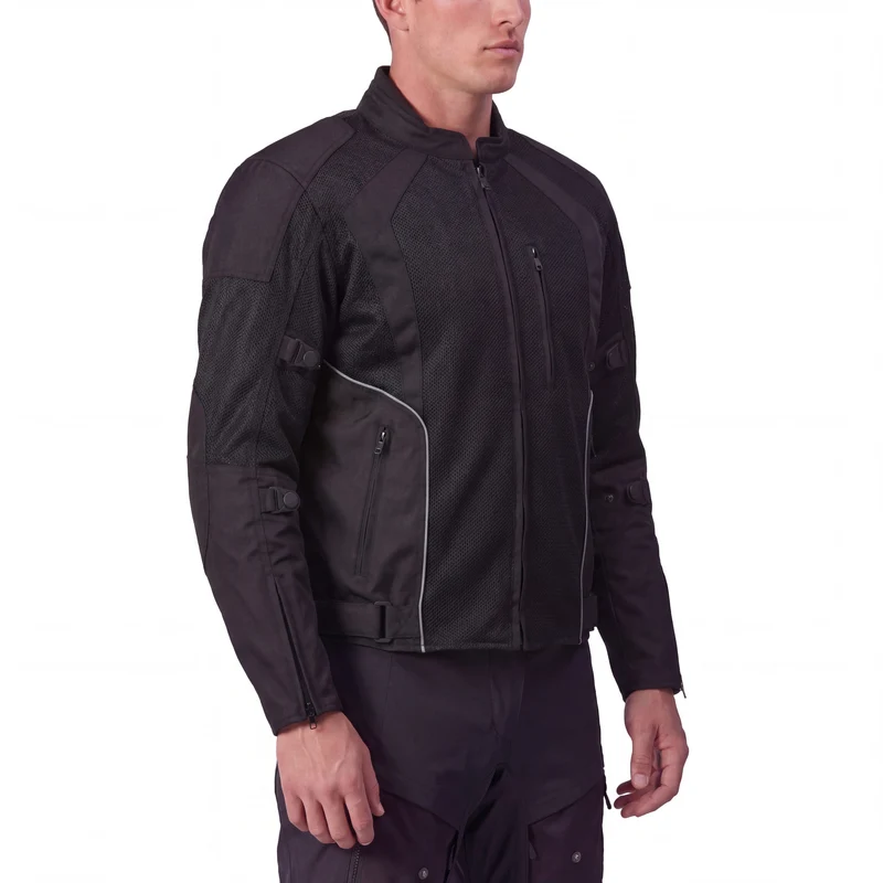 VanTex Textiles Mens All Weather Season CE Armor Mesh Motorcycle Jacket
