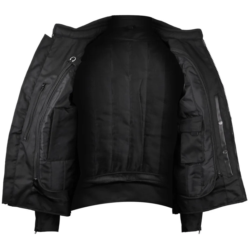VanTex Textiles Mens All Weather Season CE Armor Mesh Motorcycle Jacket