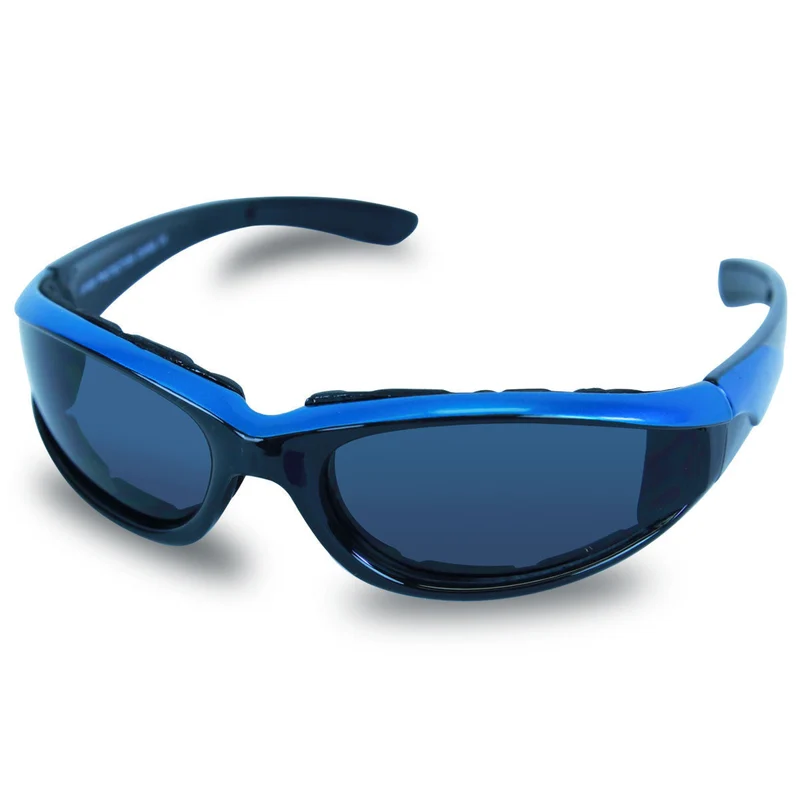 Mens SG101 Dark Smoke Biker Motorcycle Sunglasses