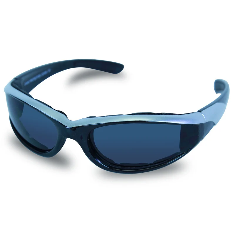 Mens SG101 Dark Smoke Biker Motorcycle Sunglasses