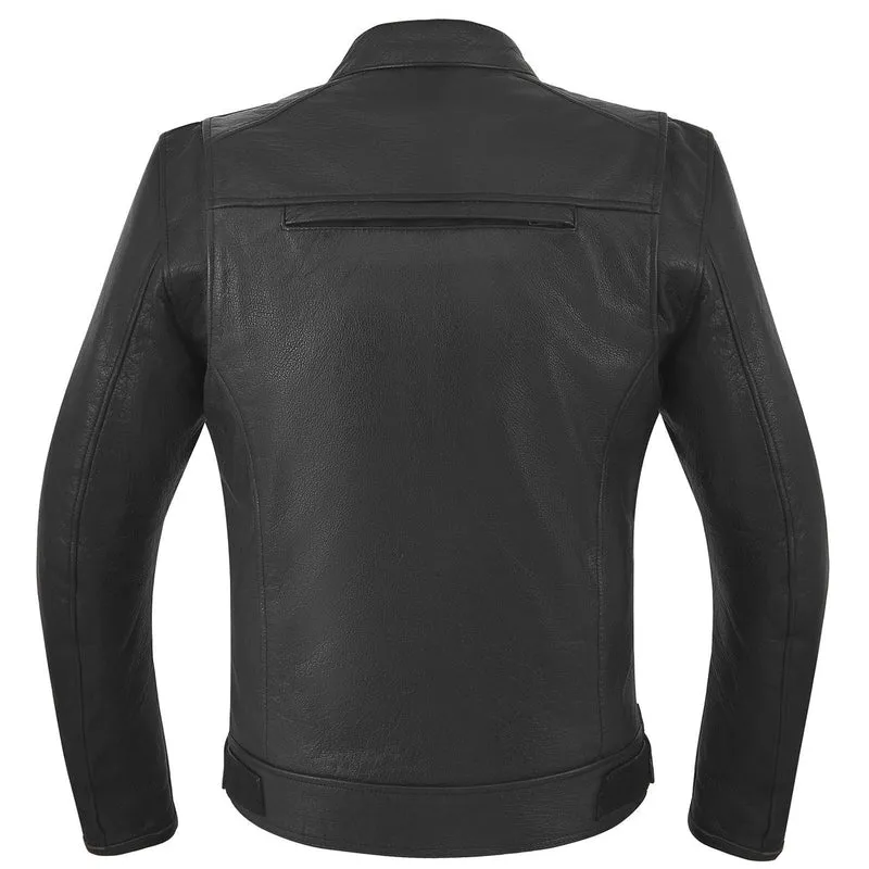 High Mileage Mens Dual CCW Vented Sport Style Cowhide Leather Biker Motorcycle Riding Jacket