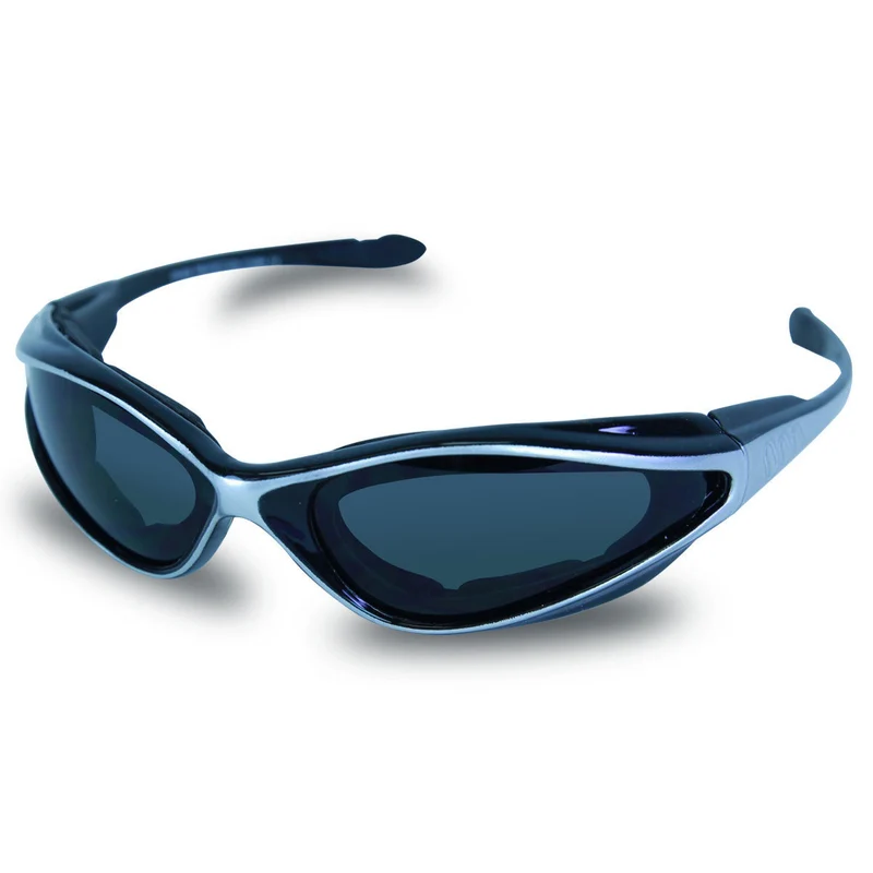 Mens SG105 Dark Smoke Biker Motorcycle Sunglasses
