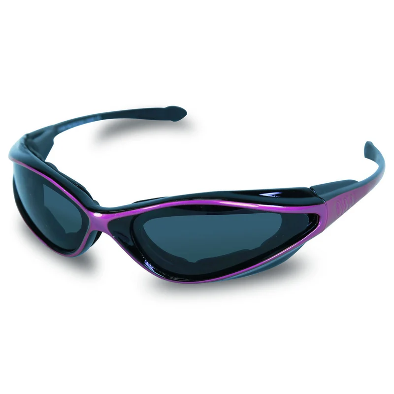 Mens SG105 Dark Smoke Biker Motorcycle Sunglasses