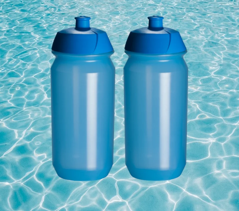 2 x Bidon Pro Sport Lights - 500 ml - Transparant Blauw