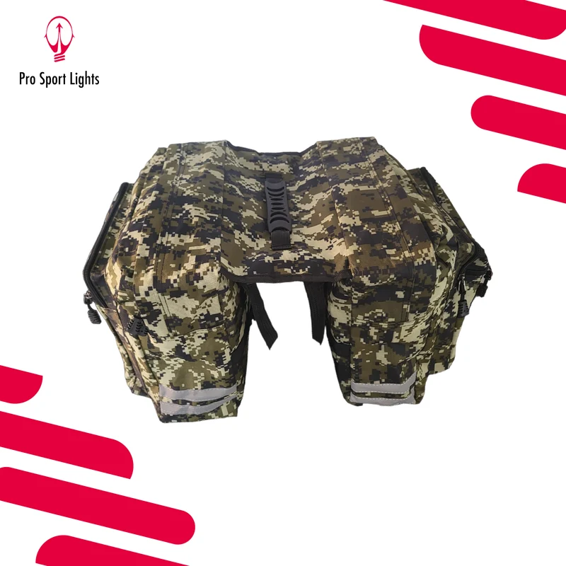 Dubbele Fietstas Pro Sport Lights - Legergroen Camo