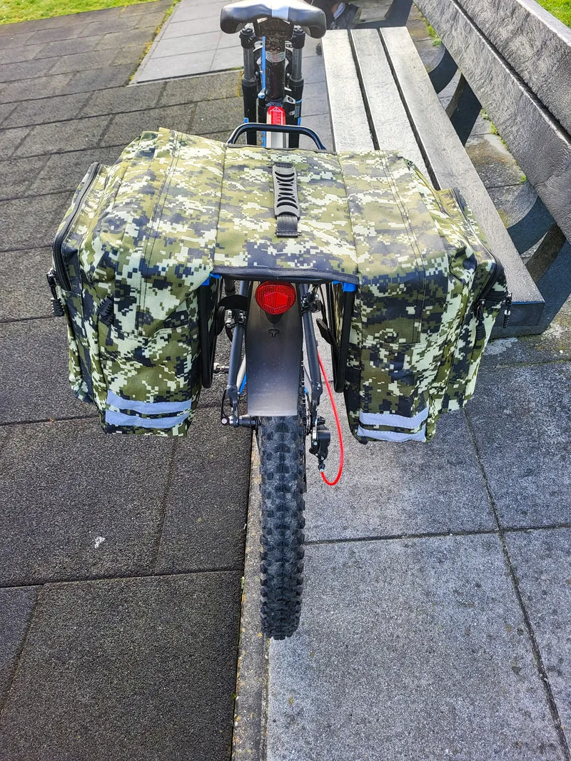 Dubbele Fietstas Pro Sport Lights - Legergroen Camo