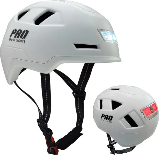 Pro Sport Lights Pedelec Fietshelm NTA 8776 - Wit