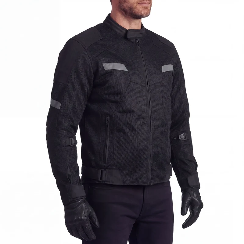 Advance Vance Mens All Weather Season CE Armor Mesh Motorcycle Jacket
