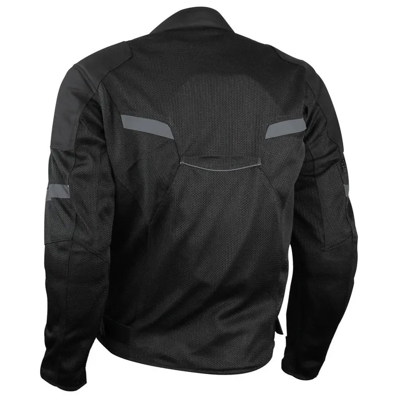 Advance Vance Mens All Weather Season CE Armor Mesh Motorcycle Jacket