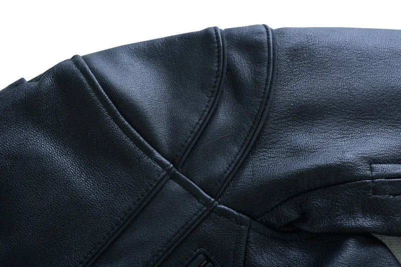 Vance Leather Womens Black Soft Cowhide Leather Sporty Scooter Crossover Biker Motorcycle Riding Jacket
