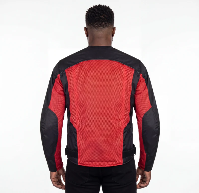 Vance Men's 3-Season Mesh/Textile CE Armor Motorcycle Jacket