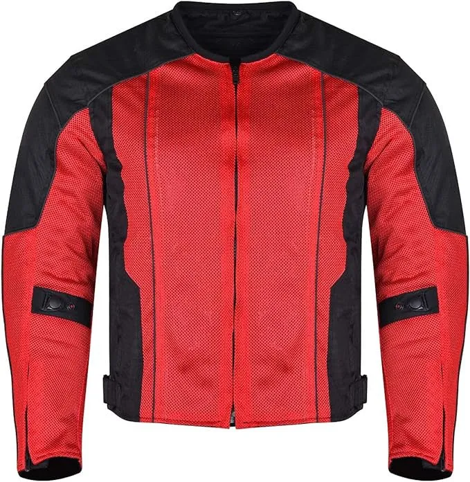 Vance Men's 3-Season Mesh/Textile CE Armor Motorcycle Jacket