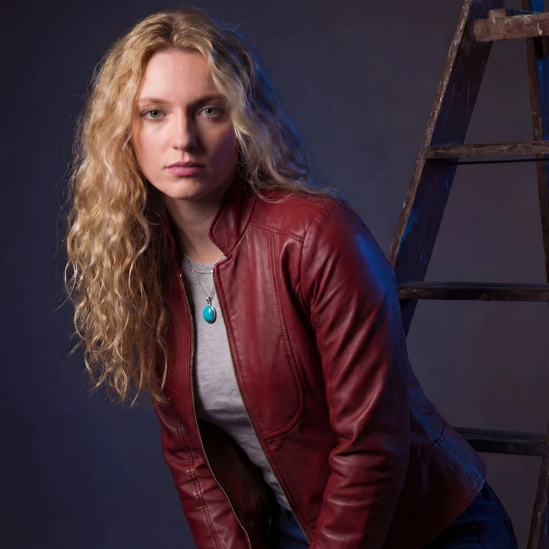 Vance Leathers Ladies Premium Soft Lightweight Burgundy Fitted Motorcycle Leather Jacket