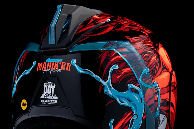 Icon Airform Mips Manik'RR Red Full Face Motorcycle Helmet