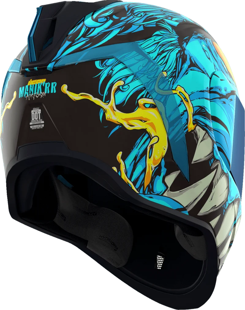 Icon Airform Mips Manik'RR Light Blue Full Face Motorcycle Helmet