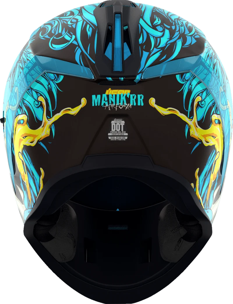 Icon Airform Mips Manik'RR Light Blue Full Face Motorcycle Helmet