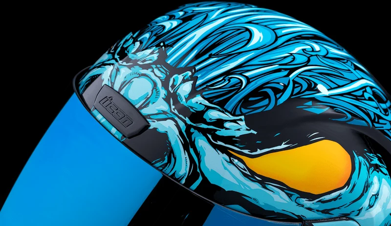 Icon Airform Mips Manik'RR Light Blue Full Face Motorcycle Helmet
