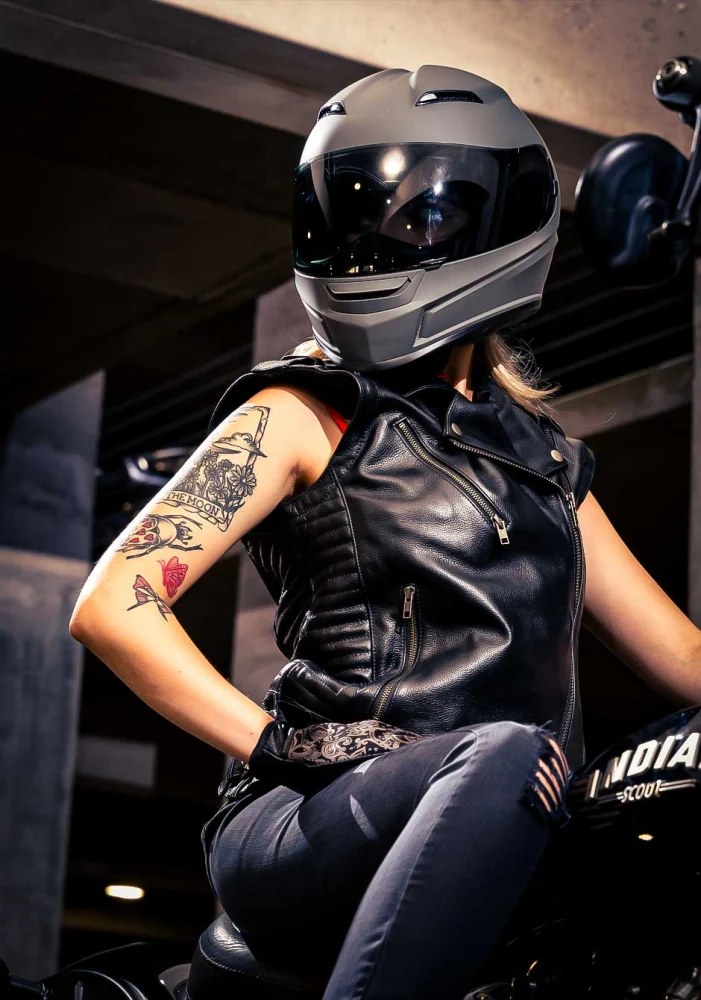 Z1R Jackal Smoke Full Face Motorcycle Helmet