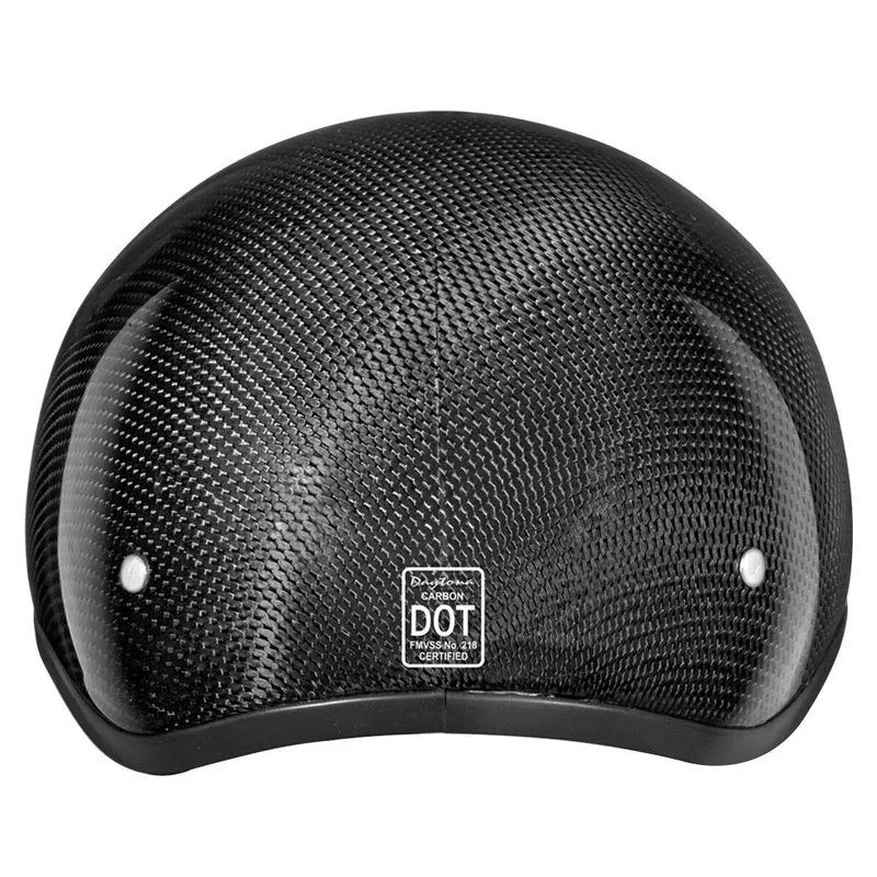 Daytona Skull Cap Carbon Fiber Half Helmet