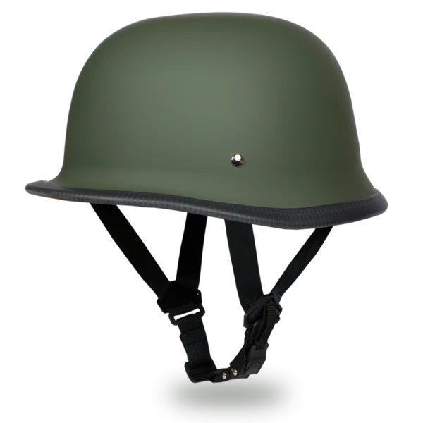 Daytona German Military Green Half Motorcycle Helmet