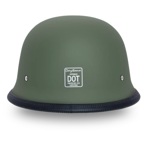 Daytona German Military Green Half Motorcycle Helmet