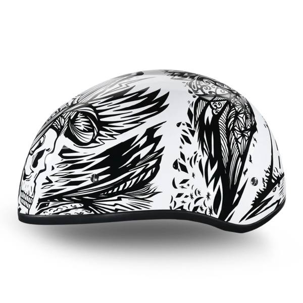 Daytona Skull Cap Live Fast Motorcycle Helmet