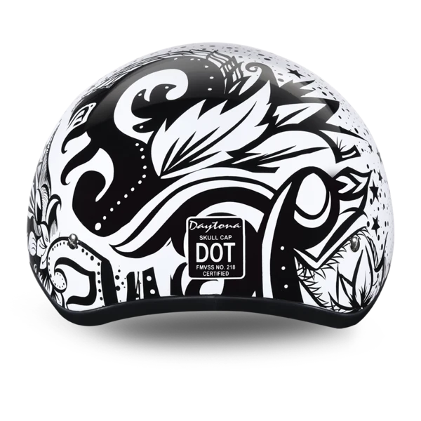 Daytona Skull Cap Lovesee Motorcycle Helmet