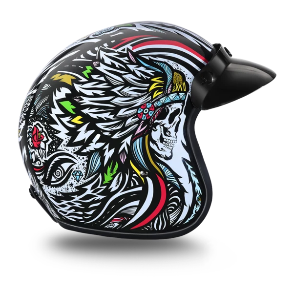 Daytona Cruiser Tribal Motorcycle Helmet