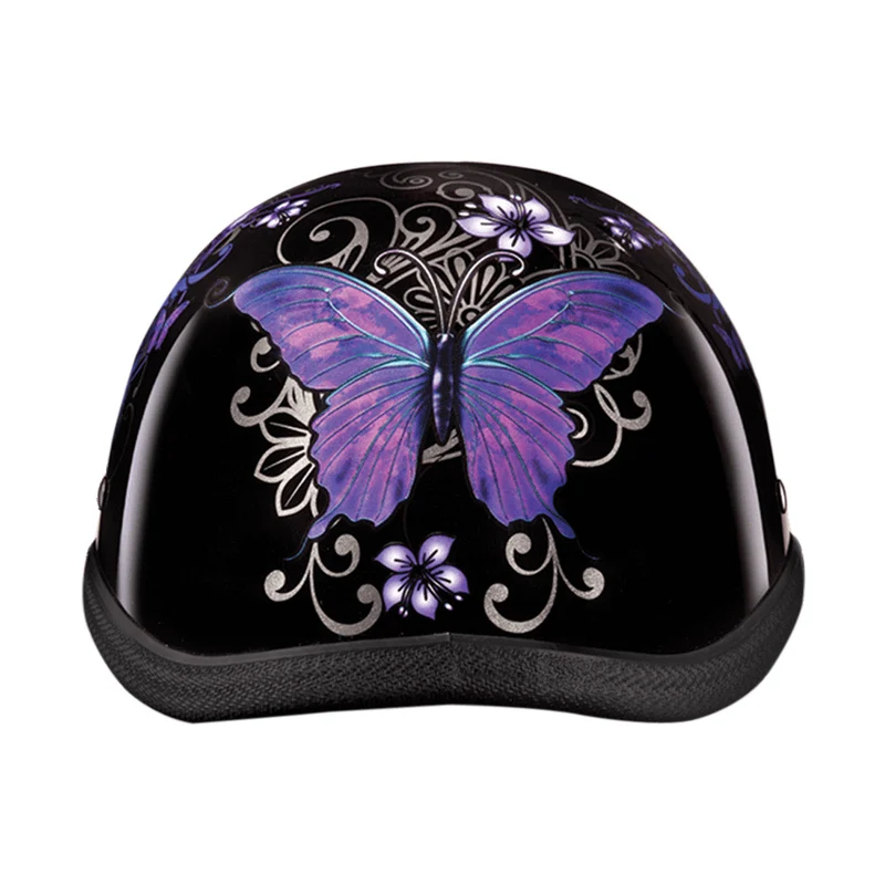 Daytona Women's Novelty Eagle With Butterfly Half Helmet
