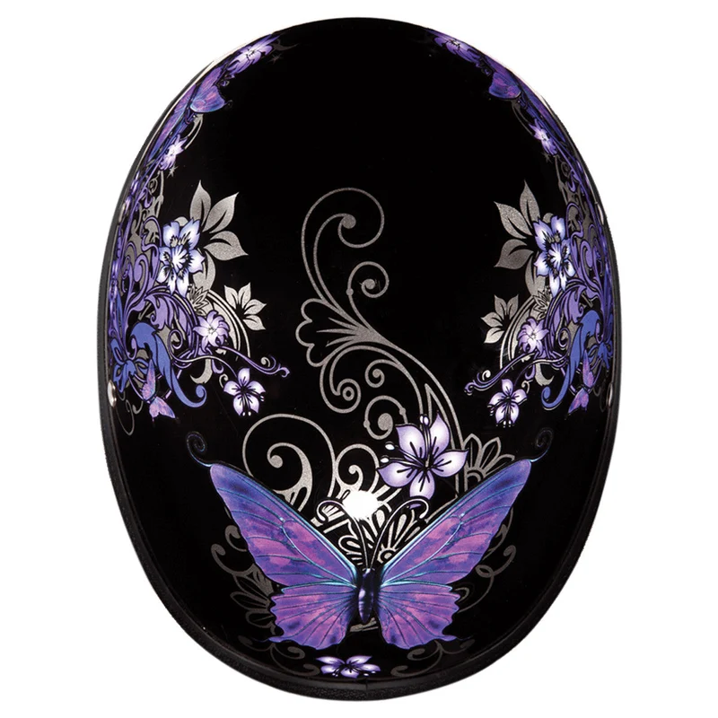 Daytona Women's Novelty Eagle With Butterfly Half Helmet