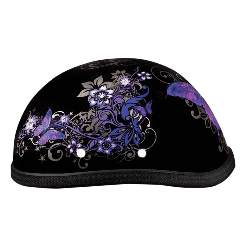 Daytona Women's Novelty Eagle With Butterfly Half Helmet
