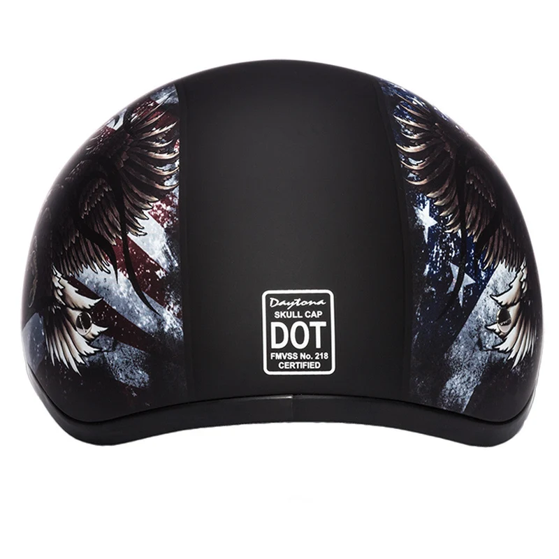 Daytona Skull Cap USA Half Helmet