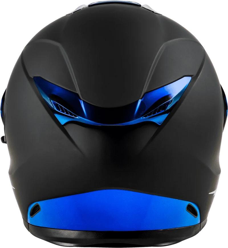 Fly Racing Sentinel Recon Matte Black-Blue Chrome Full Face Motorcycle Helmet