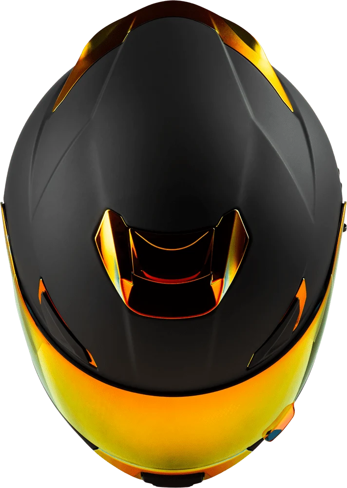 Fly Racing Sentinel Recon Matte Black-Fire Chrome Full Face Motorcycle Helmet