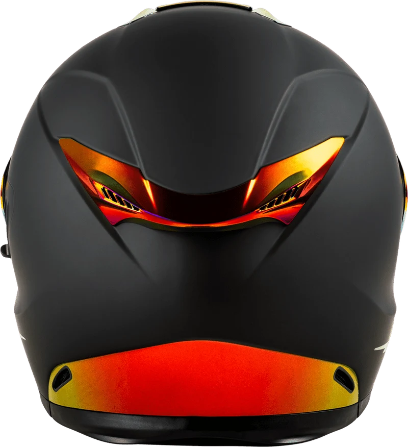 Fly Racing Sentinel Recon Matte Black-Fire Chrome Full Face Motorcycle Helmet