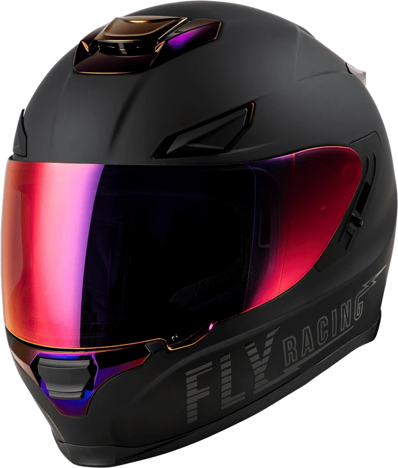Fly Racing Sentinel Recon Matte Black-Purple Chrome Full Face Motorcycle Helmet