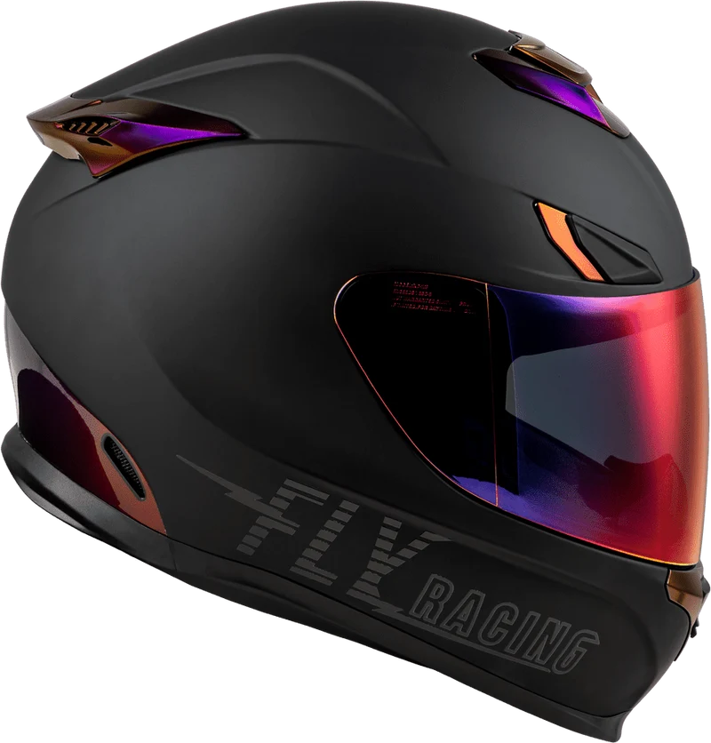 Fly Racing Sentinel Recon Matte Black-Purple Chrome Full Face Motorcycle Helmet