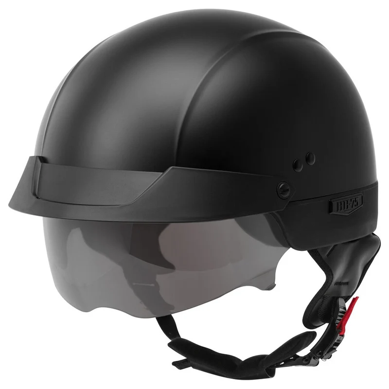 Gmax HH 75 Solid Half Face Motorcycle Helmet