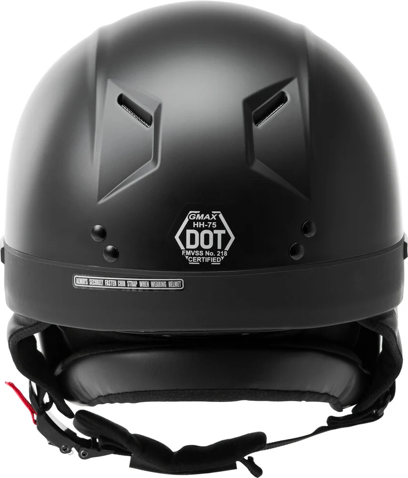 Gmax HH 75 Solid Half Face Motorcycle Helmet